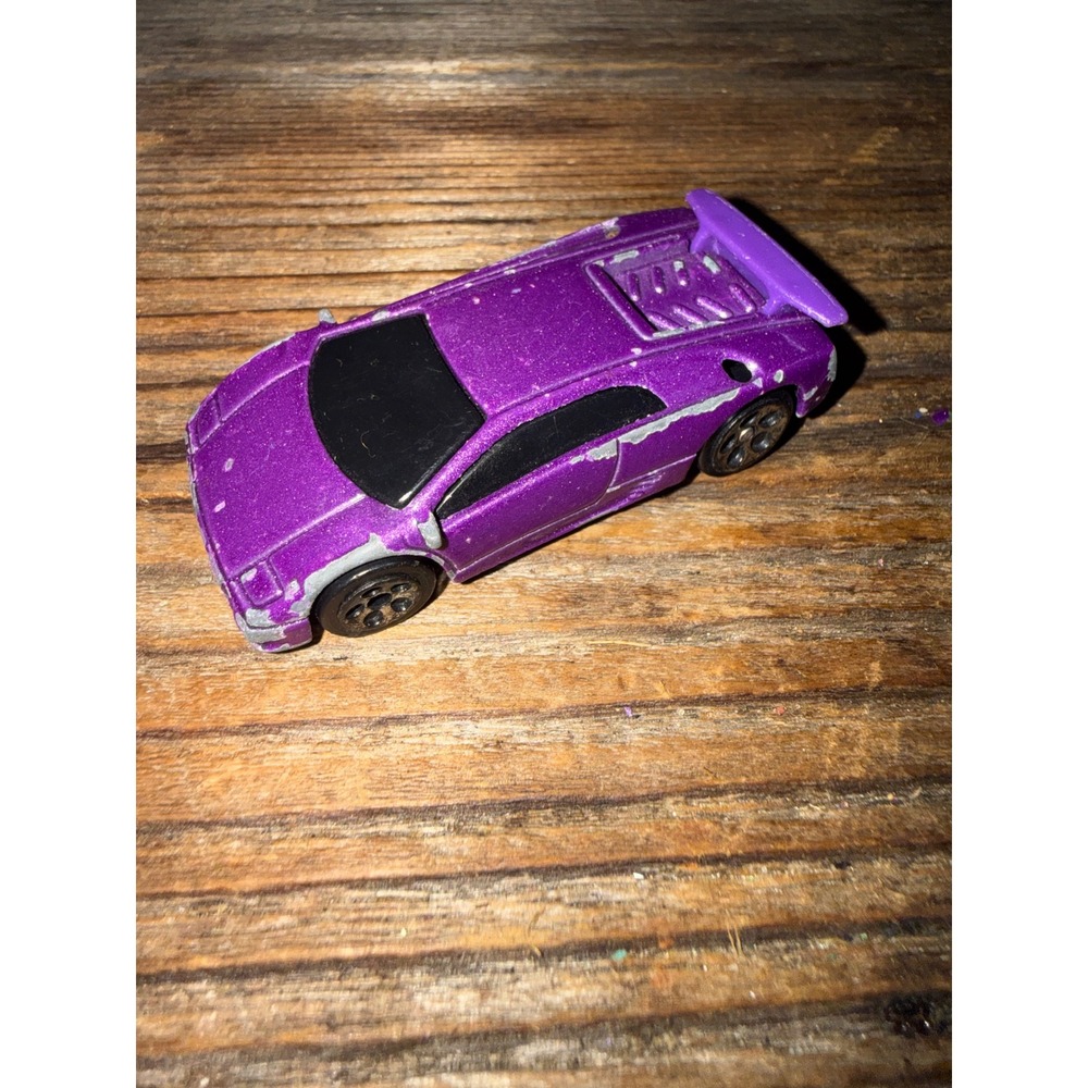 VTG 2000 Hot Wheels Lamborghini Diablo Purple Diecast Toy Car McDonalds Promo